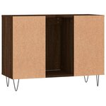 vidaXL Armoire salle de bain chêne marron 80x33x60cm bois d'ingénierie