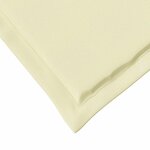 vidaXL Coussins de siège 4 Pièces Crème 47 x 36 x 2 cm Polyester