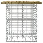 vidaXL Table de jardin Gabion Design 100x70x72 cm Bois de pin imprégné