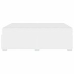 vidaXL Cadre de lit avec matelas Blanc 160 x 200 cm tissu