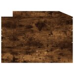 vidaXL Cadre de lit sans matelas chêne fumé 75x190 cm