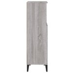 vidaXL Armoire salle de bain sonoma gris 30x30x100 cm