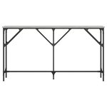 vidaXL Table console sonoma gris 140x23x75 cm bois d'ingénierie