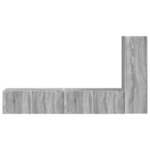 vidaXL Ensemble meuble TV 3 Pièces Gris Sonoma Bois d'ingénierie