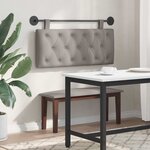 vidaXL Tête de lit suspendue Taupe Tissu