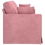 vidaXL Canapé Rose 198 x 78 x 80 cm Velours