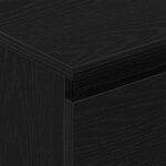 vidaXL Buffet chêne noir 60x35x98 5 cm bois d'ingénierie