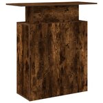 vidaXL Bureau de réception chêne fumé 100x40x104 cm bois d'ingénierie