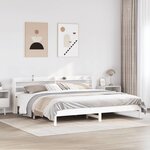 vidaXL Cadre de lit sans matelas blanc 180x200 cm bois massif de pin