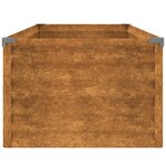 vidaXL Jardinière surélevée 100x50x36 cm Acier Corten