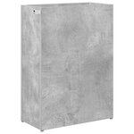 vidaXL Porte-parapluie Gris béton 40 x 20 x 55 5 cm Bois d'ingénierie