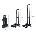 Pack and Move - Diable pliable - 50Kg - Déménagement et Transport - Léger Compact - Petit Diable Manutention - Manche Télescopique - Tendeur intégré