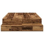 vidaXL Cadre de lit de rangement en bois ancien 120x190 cm