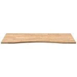 vidaXL Dessus de bureau non traité bois massif de chêne rectangulaire