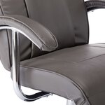 vidaXL Fauteuil TV gris similicuir