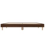 vidaXL Cadre de lit sans matelas chêne marron 120x190 cm