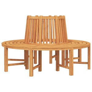vidaXL Bancs circulaires 2 Pièces demi-rond Ø160 cm bois massif de teck