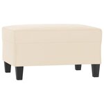 vidaXL Repose-pied Beige 70x55x41 cm Tissu microfibre