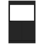 vidaXL Buffet haut noir 63x33x100 cm bois d'ingénierie