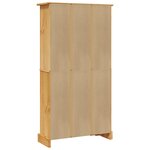 vidaXL Bibliothèque 4 niveaux Gamme Corona Pin mexicain 81x29x150 cm