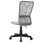 Chaise fauteuil siège de bureau informatique étude 44 x 52 x 100 cm tissu en maille gris 02_0024023