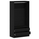vidaXL Armoire Chêne noir 100 x 50 x 200 cm Bois d'ingénierie