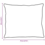 vidaXL Oreillers 2 Pièces Blanc 60 x 70 cm 130gsm 100  coton