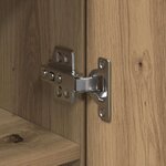 vidaXL Buffet chêne artisanal 80 x 35 x 180 cm Bois d'ingénierie