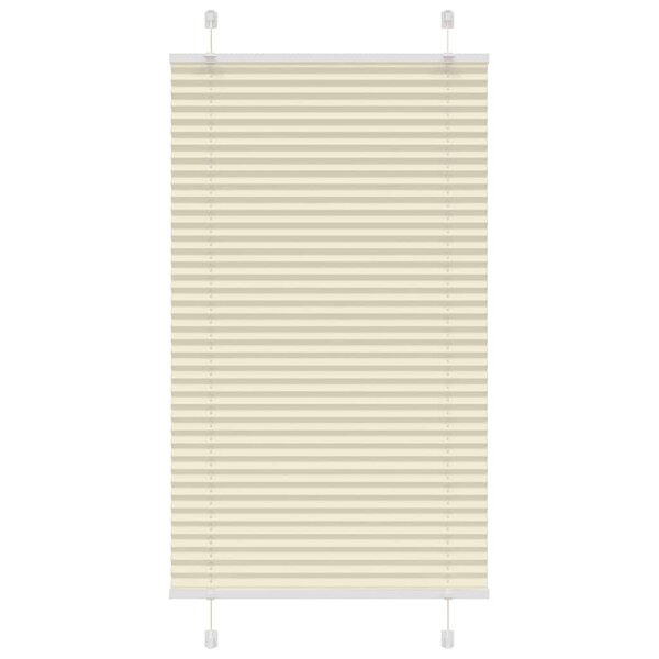 vidaXL Store plissé crème 75x100 cm largeur du tissu 74 4 cm polyester