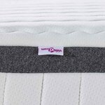 vidaXL Matelas Blanc et Gris 90 x 190 cm Printemps Bonell