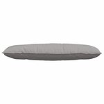 vidaXL Coussin de Dos Gris nuage 120 x 19 x 50 cm tissu