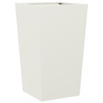 vidaXL Jardinière blanc 45x45x75 cm acier
