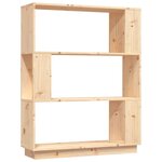 vidaXL Bibliothèque/Séparateur de pièce 80x25x101 cm Pin solide