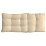 vidaXL Coussins de chaise à dossier haut lot de 2 beige tissu oxford