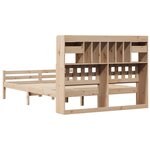 vidaXL Lit bibliothèque sans matelas 160x200 cm bois massif de pin