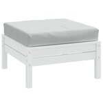 vidaXL Coussin de palette gris clair mélangé 60x60x9 5 cm tissu