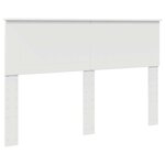 vidaXL Tête de lit avec tête de lit Blanc 140 cm Bois d'ingénierie