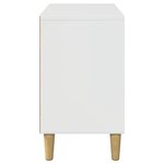 vidaXL Maison pour chat Blanc Brillant 51 x 30 x 52 cm