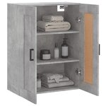 vidaXL Armoire murale gris béton 69 5x34x90 cm bois d'ingénierie