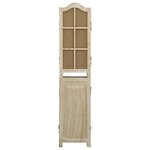 vidaXL Cloison de séparation 4 panneaux Marron 140x165 cm Tissu