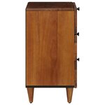 vidaXL Buffet 2 Pièces Noyer 60 x 33 x 75 cm Bois de mangue massif