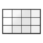 Miroir mural rectangulaire 90 x 60 cm noir mat 03_0007900