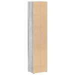 vidaXL Armoires à CD 2 Pièces Sonoma gris 21x16x93 5 cm Bois d'ingénierie