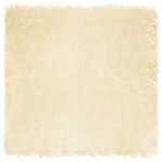 vidaXL Tapis en fausse Tafalla Crème 200 x 200 cm Polyester