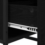 vidaXL Buffet Chêne noir 35.5 x 35 x 76 cm Bois d'ingénierie