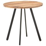 vidaXL Table de salle à manger 80 cm Bois d'acacia solide