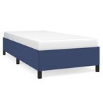 vidaXL Cadre de lit sans matelas bleu 90x200 cm tissu