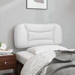 vidaXL Coussin de tête de lit Hvar blanc 90 cm similicuir