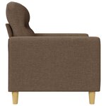 vidaXL Canapé à 2 places Marron 140 cm Tissu