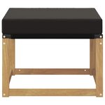 vidaXL Pouf d'Extérieur Bois d'acacia massif et tissu Textilène Blanc